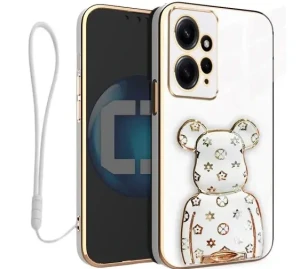 Etui na telefon Redmi Note 12 4G Oxygen BeaR Białe + Smycz