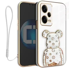 Etui na telefon Redmi Note 12 PRO 5G Oxygen BeaR Białe + Smycz