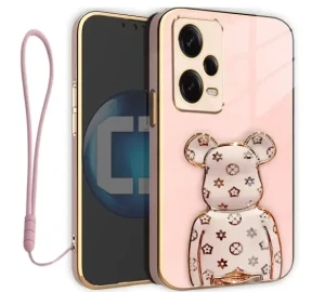 Etui na telefon Redmi Note 12 PRO PLUS 5G Oxygen BeaR Różowe + Smycz