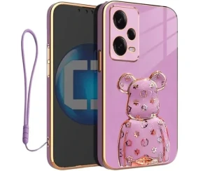 Etui na telefon Redmi Note 12 PRO PLUS 5G Oxygen BeaR Fioletowe + Smycz