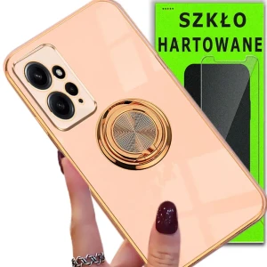 Etui na telefon Redmi Note 12 4G Oxygen Chic Różowe + Szkło Hartowane