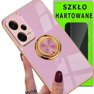 Etui na telefon Redmi Note 12 PRO 5G Oxygen Chic Fioletowe + Szkło Hartowane