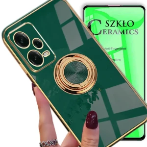 Etui na telefon Redmi Note 12 PRO 5G Oxygen Chic Zielone + Szkło Ceramiczne