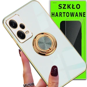 Etui na telefon Redmi Note 12 PRO 5G Oxygen Chic Białe + Szkło Hartowane