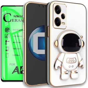 Etui na telefon Redmi Note 12 PRO 5G Oxygen Astro Białe + Szkło Ceramiczne