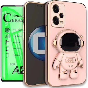 Etui na telefon Redmi Note 12 PRO 5G Oxygen Astro Różowe + Szkło Ceramiczne