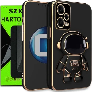 Etui na telefon Redmi Note 12 PRO 5G Oxygen Astro Czarne + Szkło Hartowane