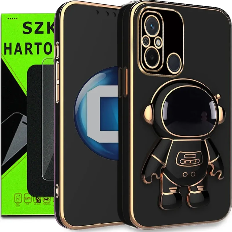 etui astro redmi 12c +szkło hartowane czarne.webp