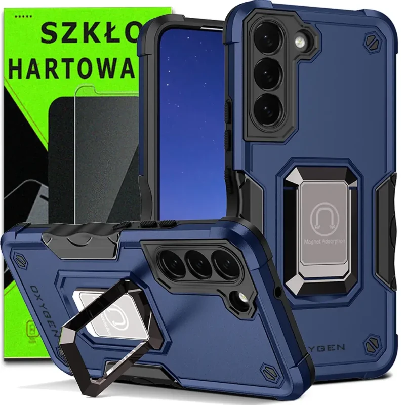 etui mtx samsung s23 niebieskie + szkło hartowane