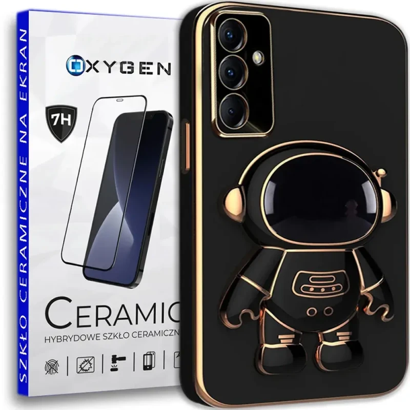 etui astro samsung s20 fe +szkło ceramiczne czarne