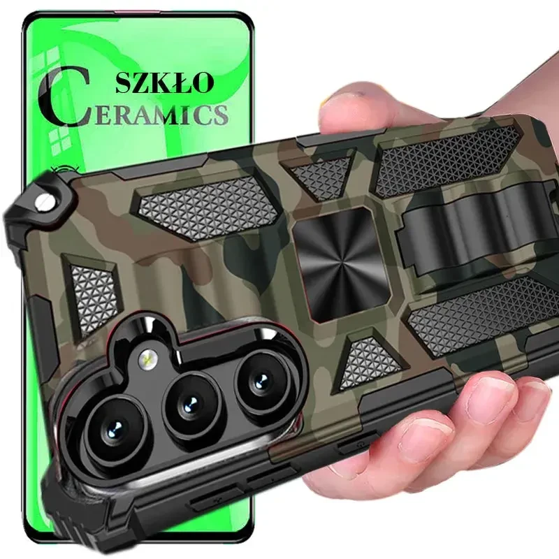 Etui OXYGEN GTX do Samsung A34 5G + szkło CERAMIC moro