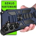 Etui OXYGEN GTX do Samsung s23 + szkło hartowane granatowy