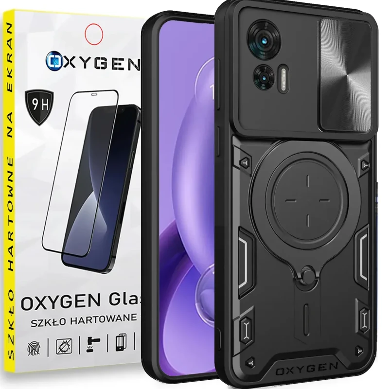 etui rr motorola edge 30 neo + szkło hartowane czarne