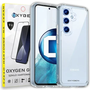 Etui na telefon Samsung A14 / A14 5G Oxygen Pure Bezbarwne + Szkło Hartowane