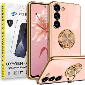 Etui na telefon Samsung Galaxy A14 Oxygen Chic Różowe + Szkło Hartowane
