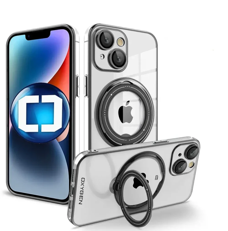 Etui Case pokrowiec OXYGEN MAGSafe do telefonu Apple iPhone 15 czarne