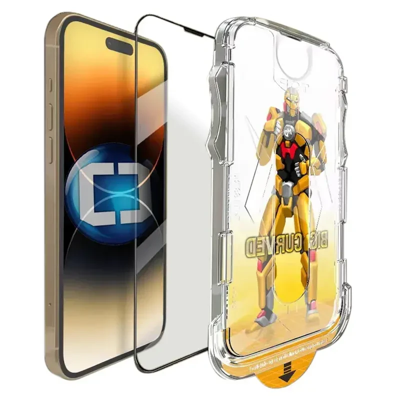 Szkło hartowane OXYGEN na ekran do Apple iPhone 15 PRO MAX z ramką montażową