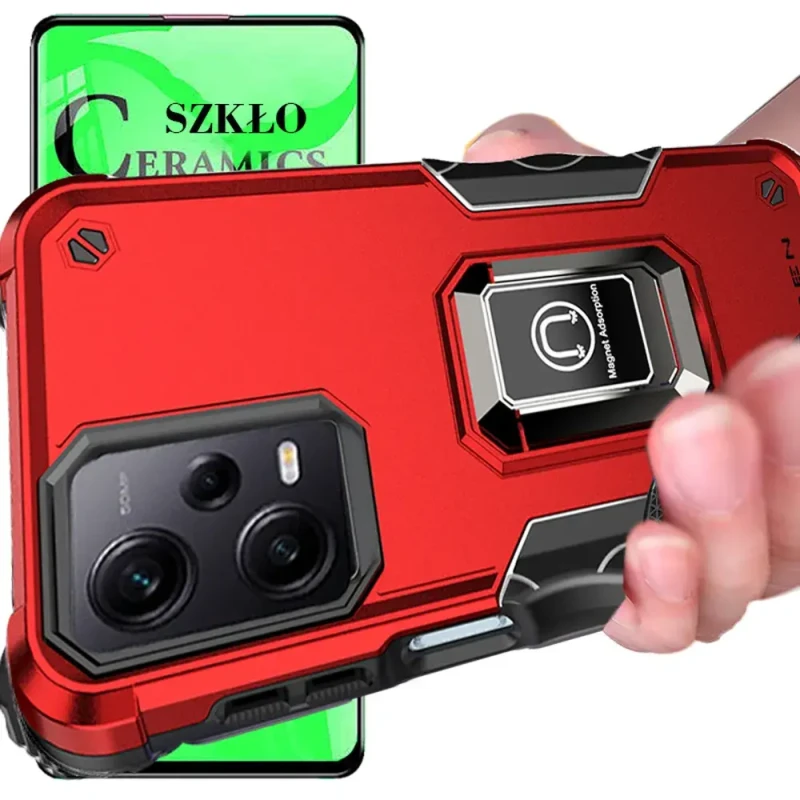 Etui OXYGEN MTX do Redmi Note 12 5G czerwony