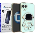 Etui OXYGEN Astro do Realme 11 5G miętowe + szkło ceramiczne