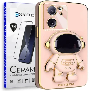Etui na telefon Xiaomi 13T / 13T PRO Oxygen Astro Różowe + Szkło Ceramiczne
