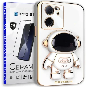 Etui na telefon Xiaomi 13T / 13T PRO Oxygen Astro Białe + Szkło Ceramiczne