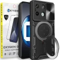 PANCERNE Etui OXYGEN RR do Xiaomi Poco X6 5G czarne + szkło hartowane