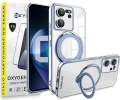 Etui Case OXYGEN MAGSave do Xiaomi 13T / Xiaomi 13T PRO + szkło hartowane niebieskie