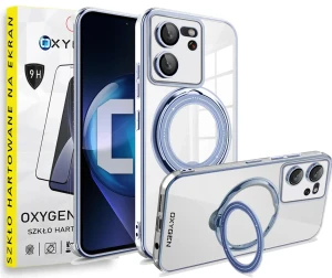 Etui na telefon Xiaomi 13T / Xiaomi 13T PRO Oxygen MagSave Niebieskie + Szkło Hartowane