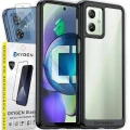 Etui OXYGEN PURE do Motorola G54 5G | G54 POWER Edition + szkło Hartowane + APARAT czarne