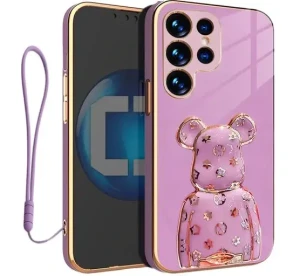 Etui na telefon Samsung Galaxy S24 ULTRA Oxygen BeaR Fioletowe + Smycz