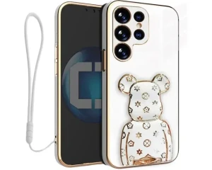 Etui na telefon Samsung Galaxy S24 ULTRA Oxygen BeaR Białe + Smycz
