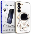 Etui OXYGEN Astro do SAMSUNG Galaxy S24 + szkło ceramiczne białe