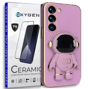 Etui na telefon SAMSUNG Galaxy S24+ PLUS Oxygen Astro Fioletowe + Szkło Ceramiczne
