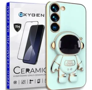 Etui na telefon SAMSUNG Galaxy S24+ PLUS Oxygen Astro Miętowe + Szkło Ceramiczne