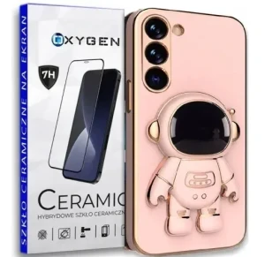 Etui na telefon SAMSUNG Galaxy S24+ PLUS Oxygen Astro Różowe + Szkło Ceramiczne