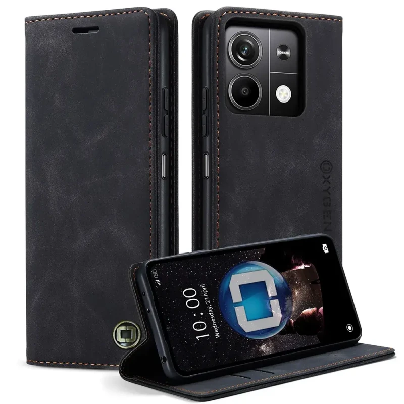 Etui kabura OXYGEN BooK do Xiaomi Redmi NOTE 13 PRO 5G CZARNY