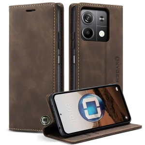Etui na telefon Xiaomi Redmi NOTE 13 PRO 5G Oxygen BooK Brązowe