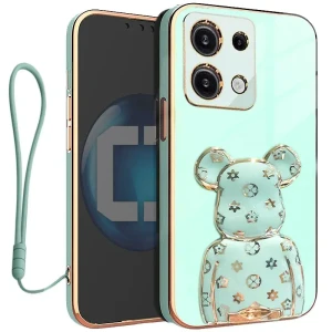 Etui na telefon Redmi NOTE 13 PRO 5G Miętowe + uchwyt BeaR + Smycz