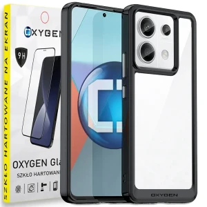 Etui na telefon XIAOMI Redmi NOTE 13 PRO 5G Oxygen Pure Czarne + Szkło Hartowane