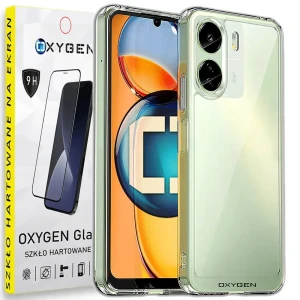 Etui na telefon XIAOMI REDMI 13C Oxygen Pure Bezbarwne + Szkło Hartowane