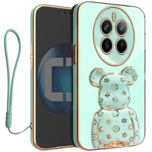 Etui OXYGEN Case Pokrowiec do Realme 12 PRO 5G | PRO PLUS 5G + uchwyt BeaR + Smycz MIĘTOWE