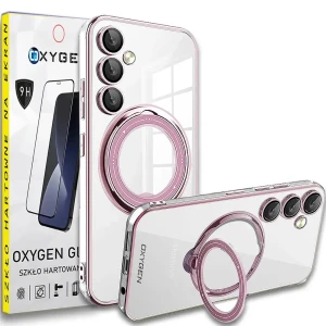 Etui na telefon Samsung Galaxy A35 Oxygen MagSave Różowe + Szkło Hartowane