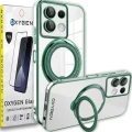Etui Case OXYGEN MAGSave do Xiaomi Redmi Note 13 PRO 5G ZIELONE | szkło hartowane