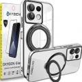Etui Case OXYGEN MAGSave do Xiaomi Redmi Note 13 PRO 5G CZARNE | szkło hartowane