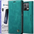 Etui kabura OXYGEN BooK do Xiaomi Redmi NOTE 13 5G ZIELONY | folia ceramiczna
