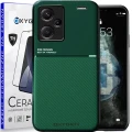 Etui CASE pokrowiec IQS OXYGEN do Redmi Note 13 PRO PLUS | + folia Ceramiczna ZIELONE