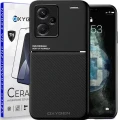 Etui CASE pokrowiec IQS OXYGEN do Redmi Note 13 PRO PLUS | + folia Ceramiczna CZARNE