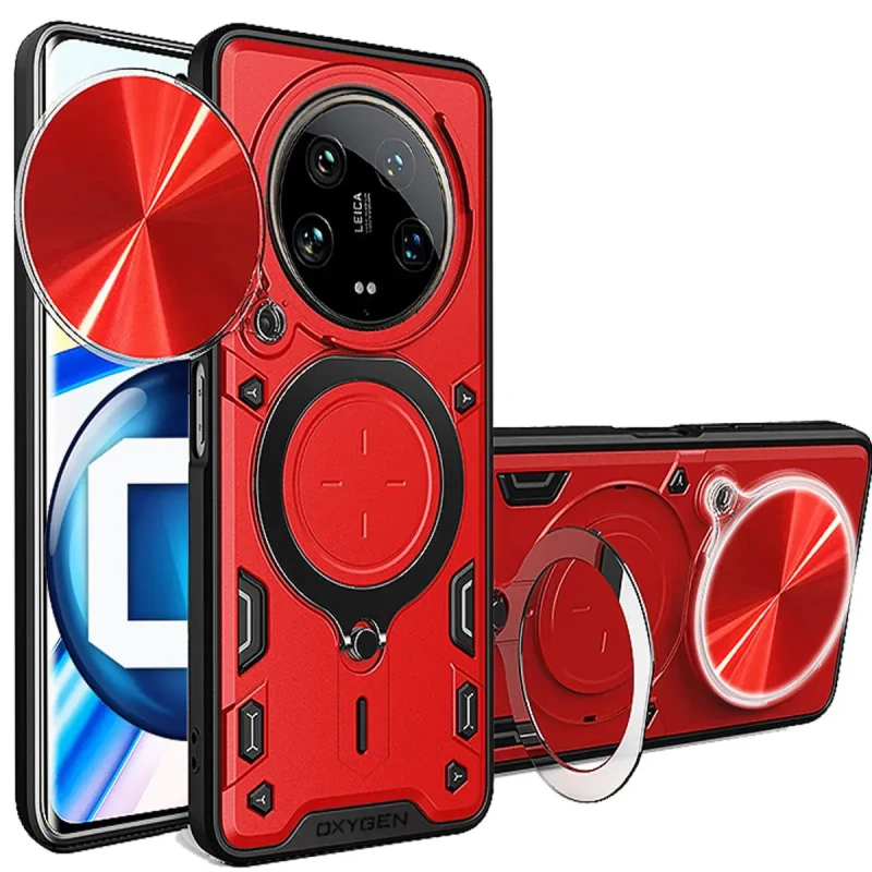 Etui Case Pokrowiec OXYGEN RR do XIAOMI 14 ULTRA czerwone