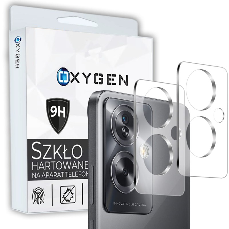 Zestaw 2x Szkło ochronne hartowane na TYLNIĄ kamerę APARAT do OPPO A79 5G