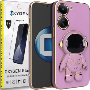 Etui na telefon Redmi 13C 4G Oxygen Astro Fioletowe + Szkło Hartowane